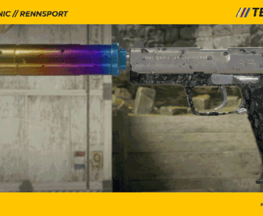 Made a racing-inspired USP-S to match my M4A1-S! Added In-game screenshots in variety of maps. <3