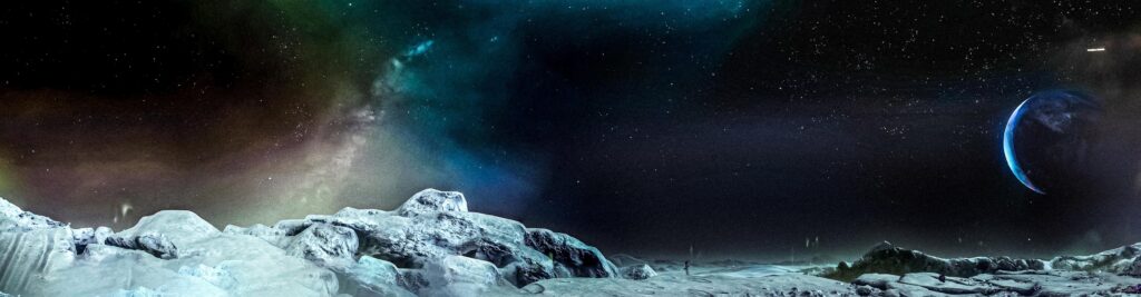 [OC] AURORA | Destiny 2 | 4K HDR Screenshot of Archer's Line on the Moon [5373 × 1402]