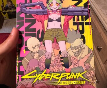 My manga finally came in for edgerunners! I can’t wait to read it