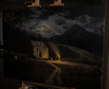 The first layer of my RDR2 painting is complete