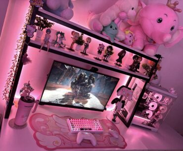 cozy gaming setup