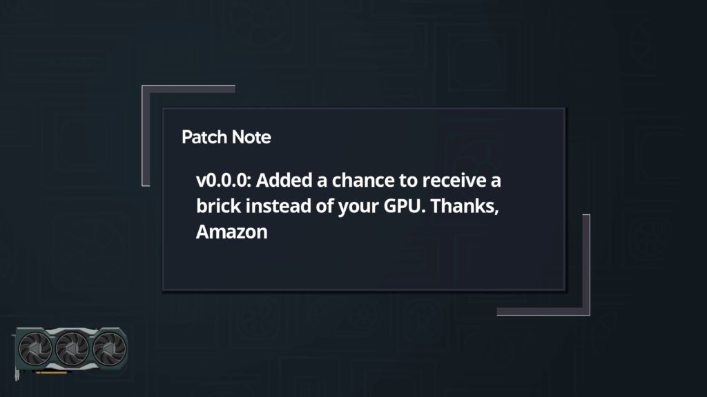 A loading screen from my competitive PC Building game
