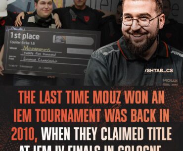 It has been 16 years since MOUZ last won an IEM event — 35 tournaments, zero titles since then