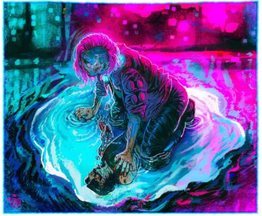 two souls in the same cage. Art by spiralingants