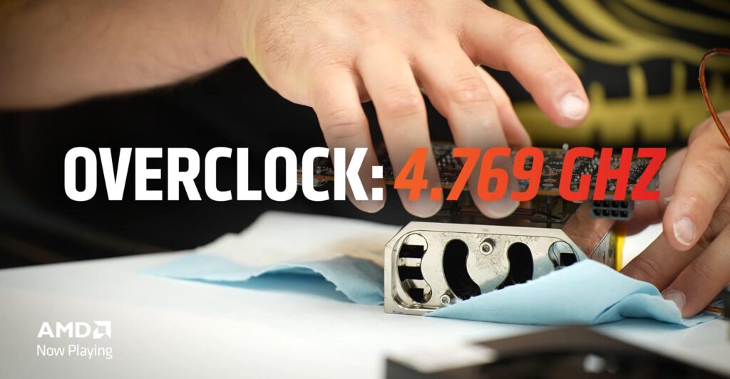 AMD beats GPU frequency world record with Radeon RX 9060 XT hitting 4.769 GHz