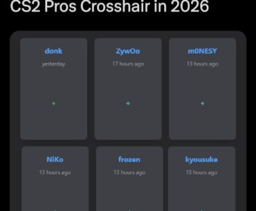 CS2 pros crosshair 2026