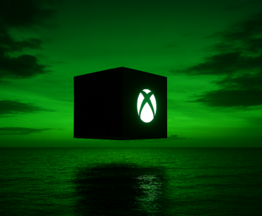 Xbox floating above the water