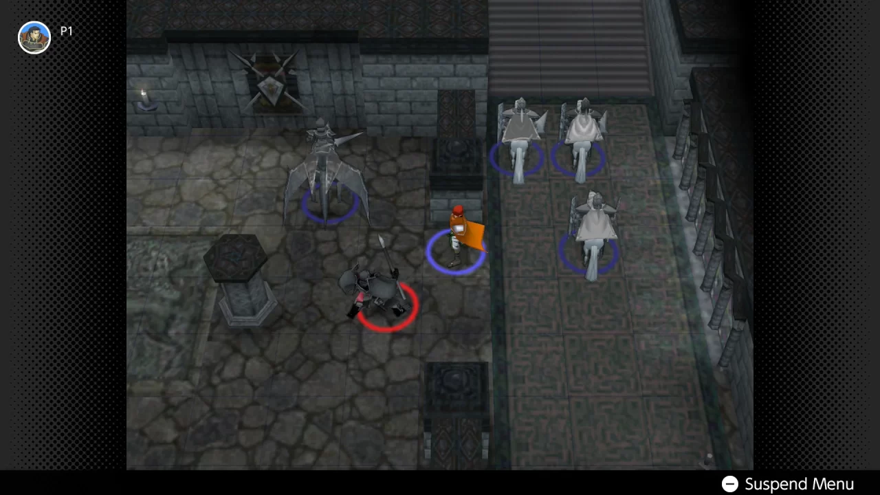 Screenshot of Path of Radiance showing characters on the map during a battle.