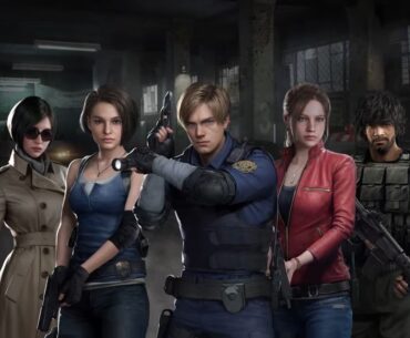 Resident Evil Survival Unit characters Ada, Jill, Leon, Claire, and Carlos
