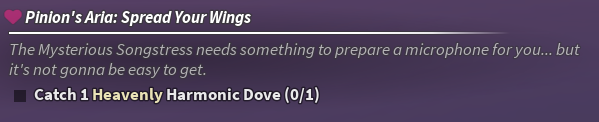 Harmonic Dove Quest Fisch