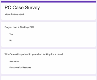 PC Case Survey