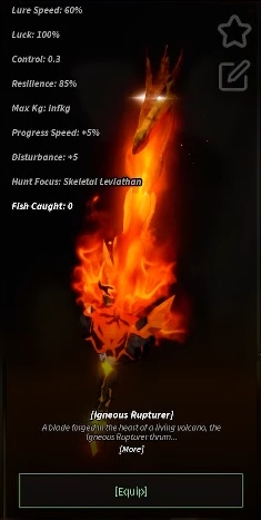 Igneous Rupture Rod Stats in Fisch