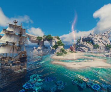 A promotional screenshot of Sea of Remnants.