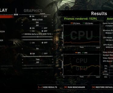 Really low CPU Render scores for a 13900K on Shadow of the Tomb Raider benchmark? (Full specs in comments)