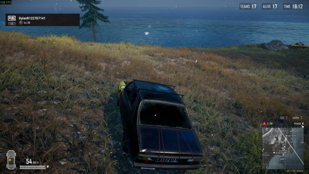 Is this just unlucky internet? Hacking? Unloaded a clip into him and his body disappeared. Then he teleported on top of the car. What is going on here?