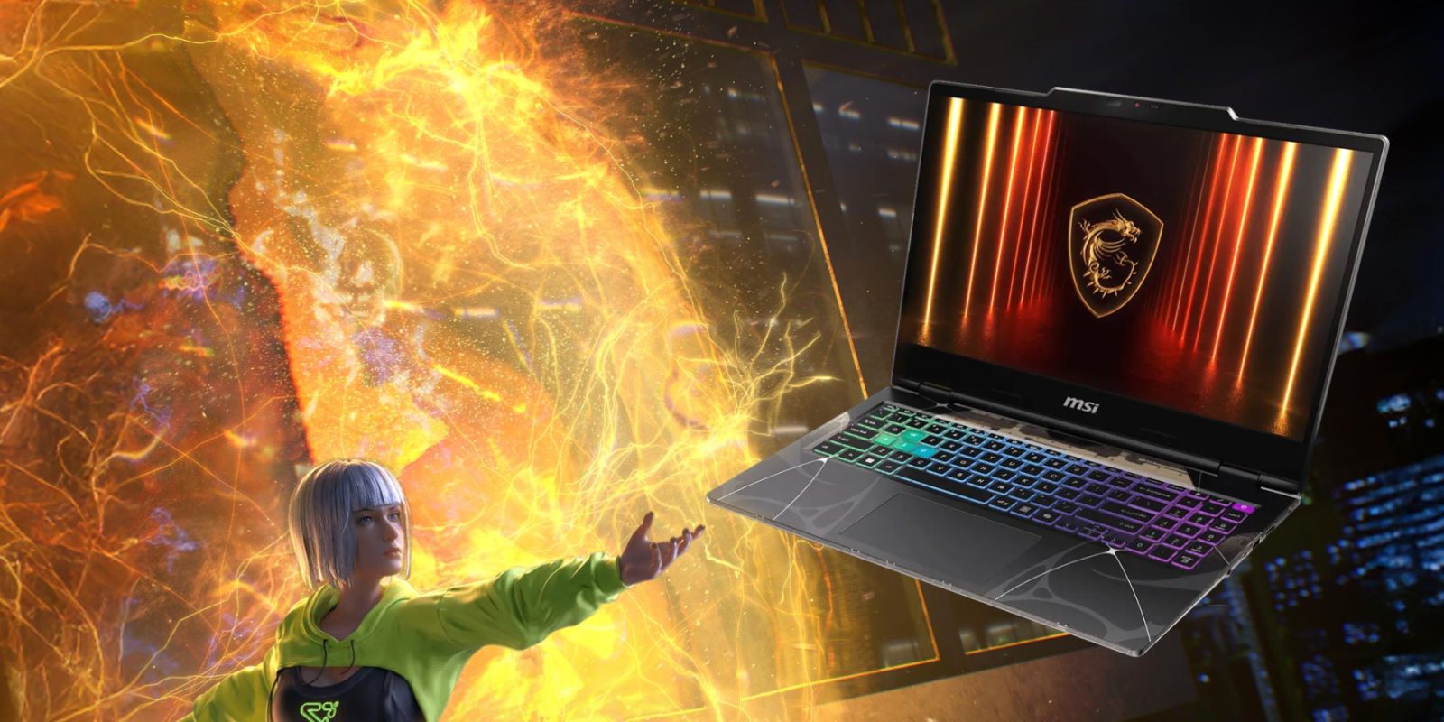 Image showing a render of MSI's Cyborg gaming laptop.