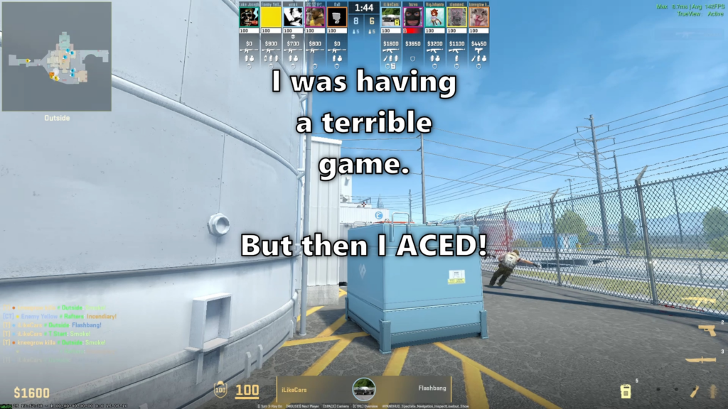 Nuke ACE (+a Knife kill!)