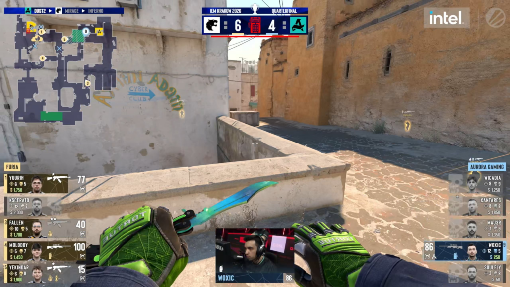 The spirit of KQLY takes over YEKINDAR to hunt down woxic's AWP