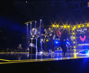 The flying camera just flew into someone in the audience