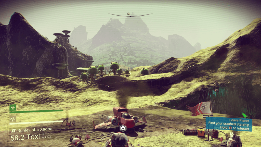 A screenshot from No Man's Sky.