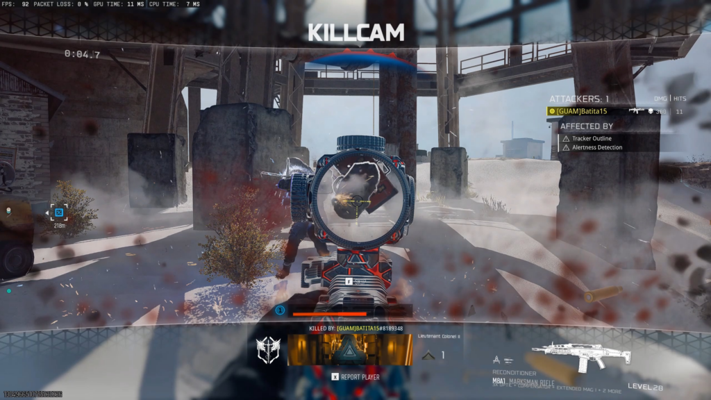 Did I just get shredded by the M8A1 marksman rifle at 5m?