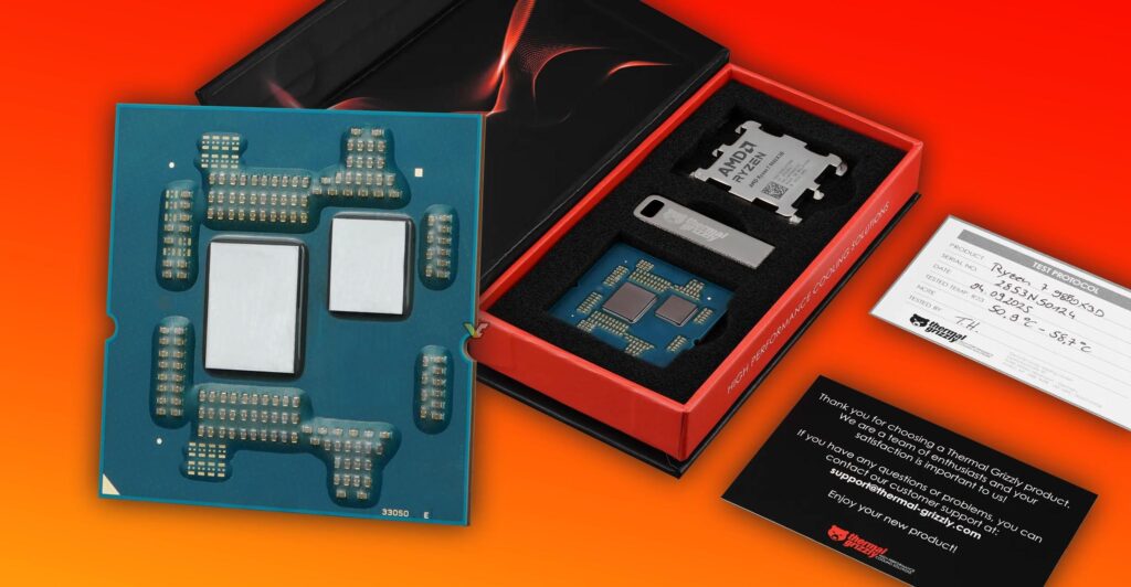 Delidded AMD Ryzen 7 9850X3D now available from Thermal Grizzly at $876