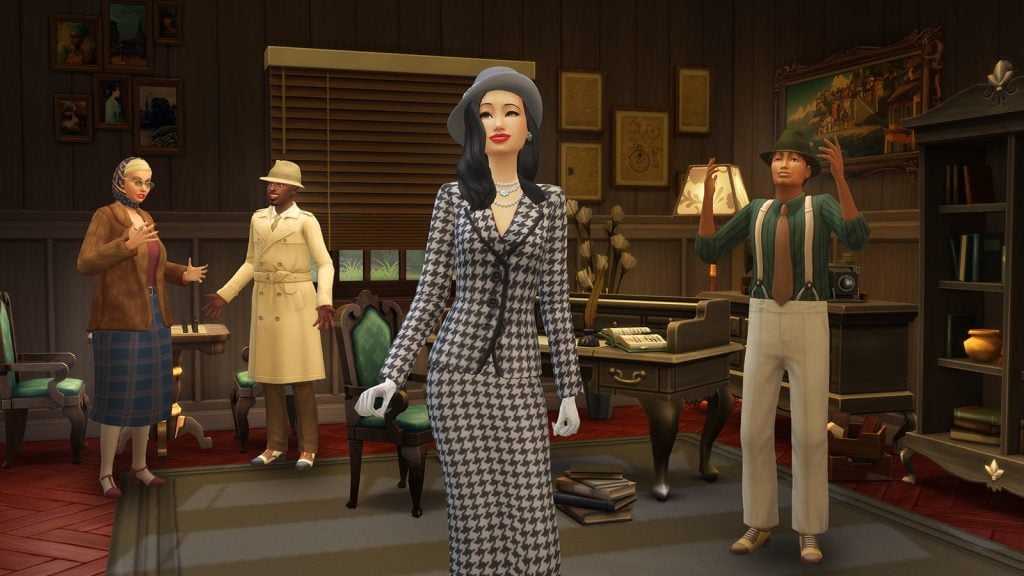 The Sims 4 Silver Screen Kit Review: That's All, Folks! 3 Screen Style Kit 002