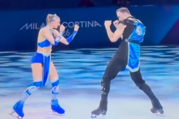 Olympic skaters beat the competition with this incredible Mortal Kombat-themed performance