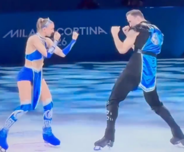 Olympic skaters beat the competition with this incredible Mortal Kombat-themed performance