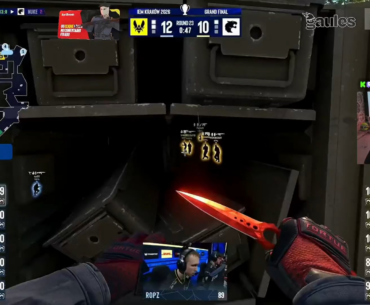 Furia supporter Gaules reaction to Zywoo's 4k to win the IEM for Vitality