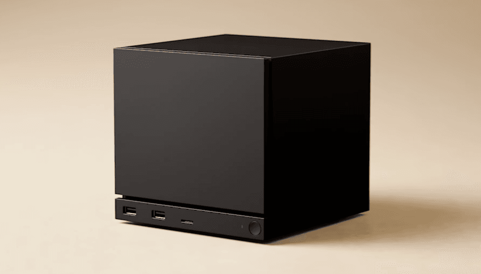 A screenshot of the Steam Machine from the reveal trailer