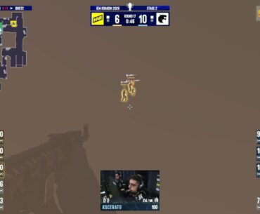 Aleksib and KSCERATO cuddling in a smoke bottom mid Dust2