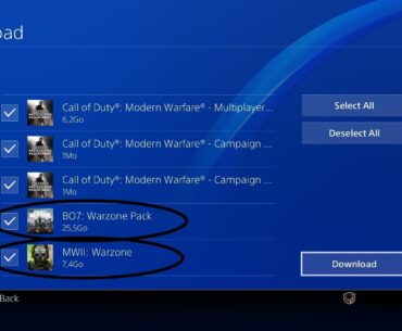 Do I need to download these to play MW2019 on PS4?