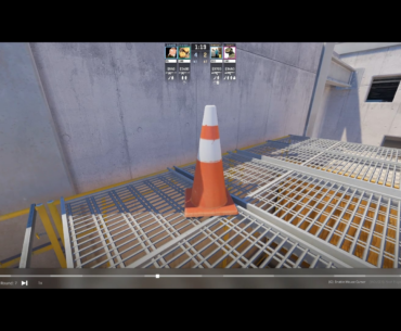 A grenade just turned a traffic pylon into a perfect bottle flip.