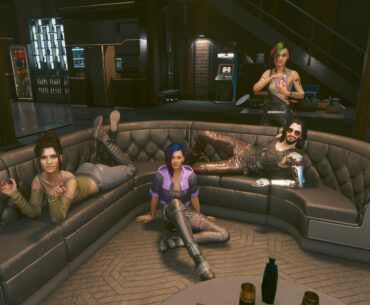 Johnny gettin comfy at girl’s movie night