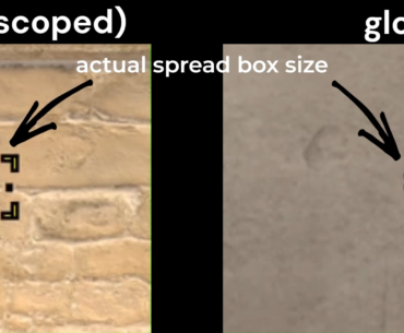 The weapon spread command incorrectly represents your spread at various crosshair settings.
