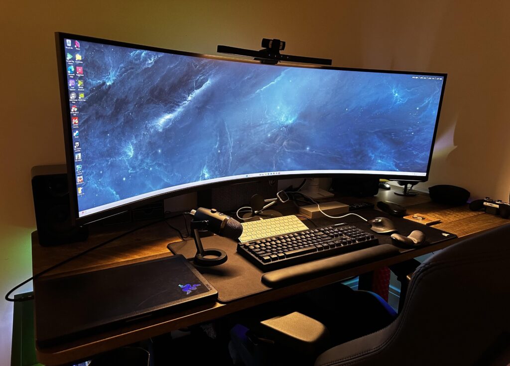 Work + gaming setup