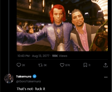 Remember that guy in Phantom Liberty who looks like Takemura?