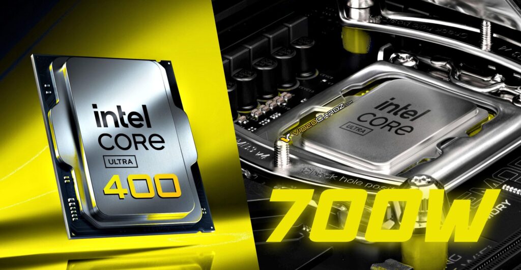 Intel Core Ultra 400K "Nova Lake-S" leak claims over 700W peak power for 52-core variant