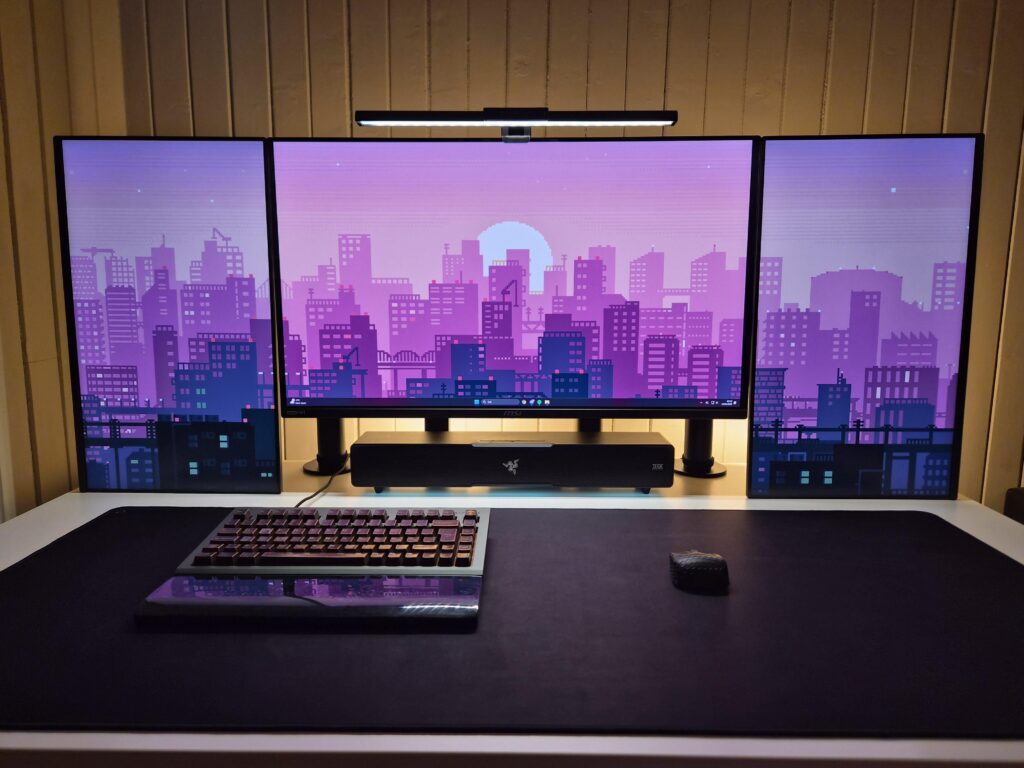 First time trying out a triple monitor setup
