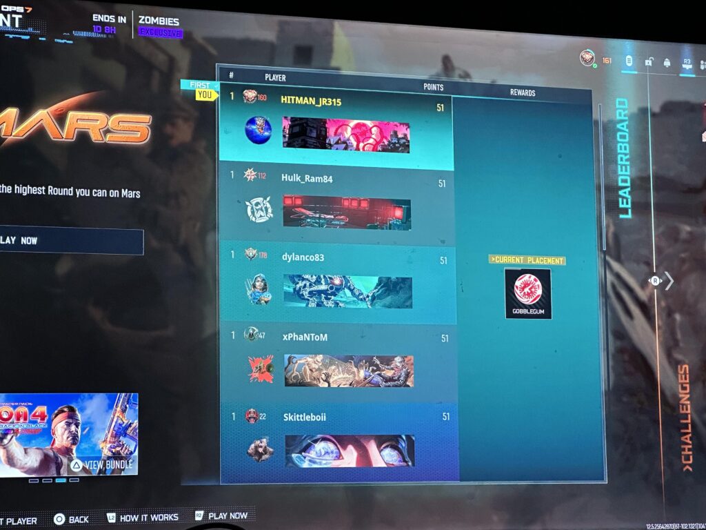 Top 5 going for the win