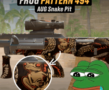 The AUG Snake Pit has a hidden frog pattern!🐸