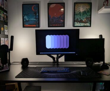 I'm pretty happy with my comfy gaming spot!