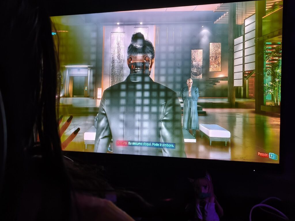 My wife is playing Cyberpunk for the first time.
