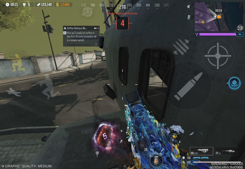 You can exfil safely standing on the outside of the helicopter.