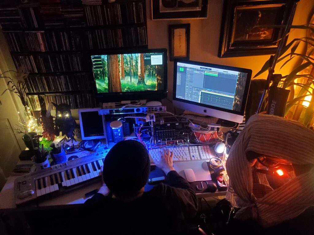 [OC]Bro’s recording and mixing set up.