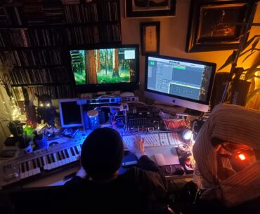 [OC]Bro’s recording and mixing set up.