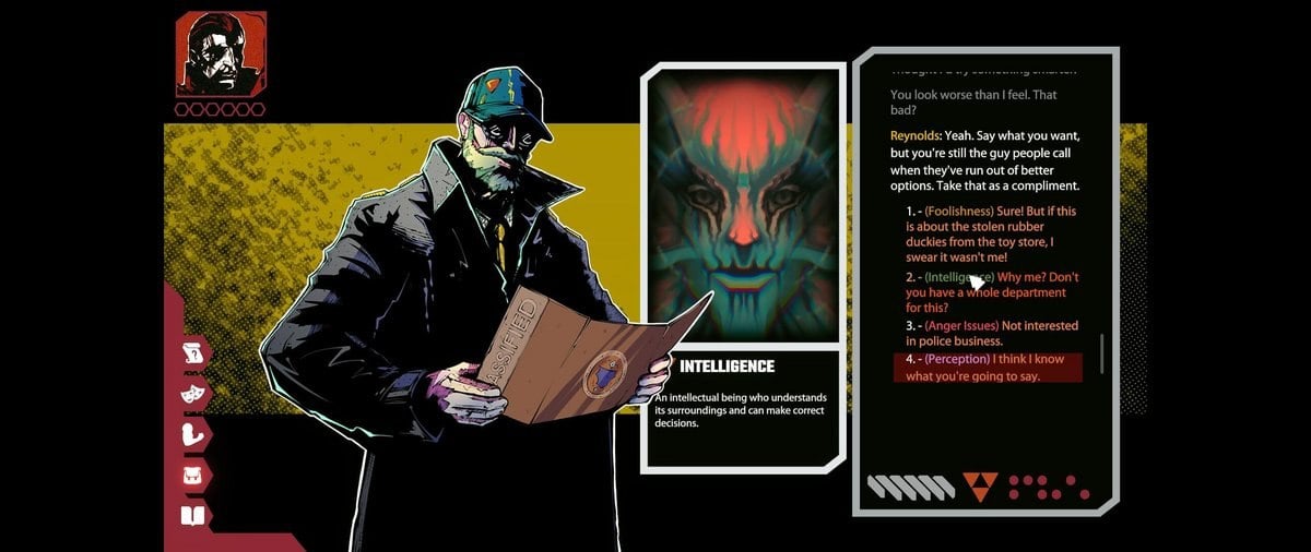 Celestial Return making a choice between foolishness,intelligence, anger issues, and perception