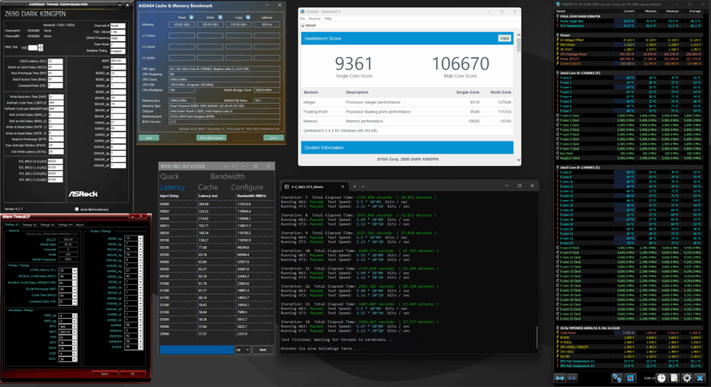 13900KS & H16A on Z690 Dark Kingpin