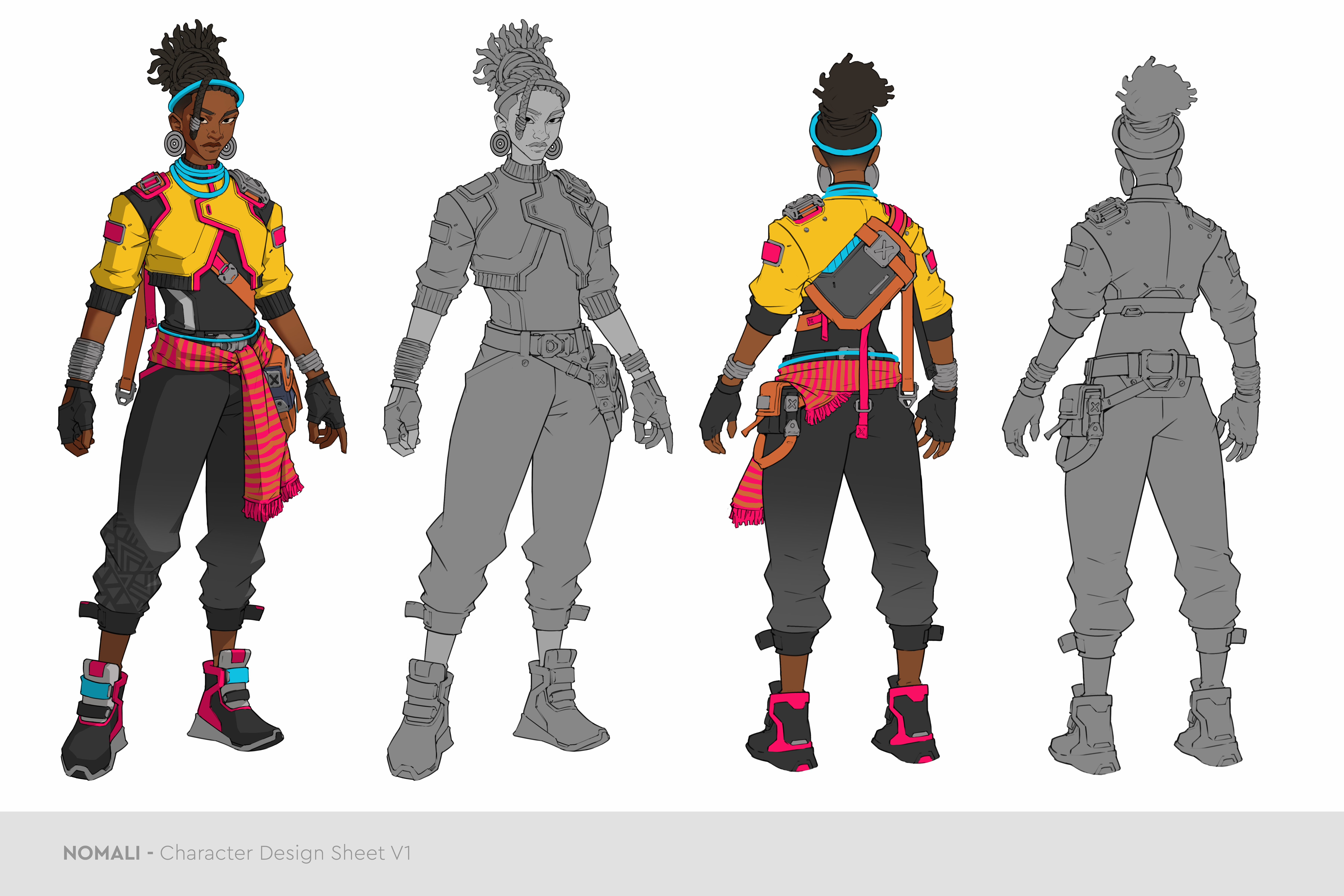 Black characters from a Africa set video game